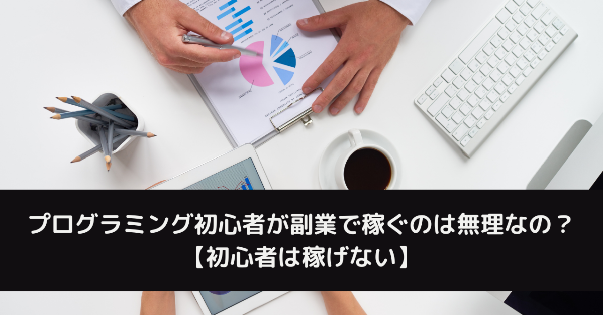 プログラミング初心者が副業で稼ぐのは無理なの？【初心者は稼げない】